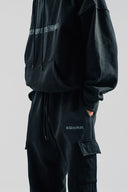 CORETECH OVERSIZE COMFY HOODIE - BLACK