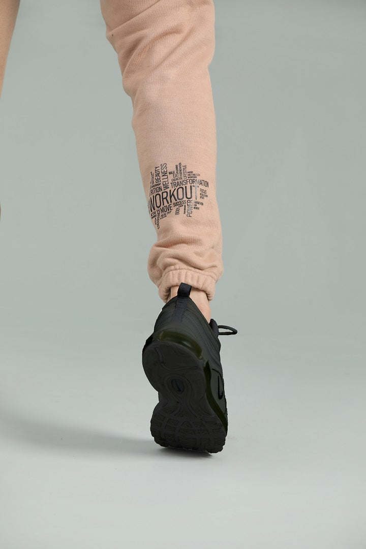 ASPIRE Solid Tone Terry Joggers - Tan
