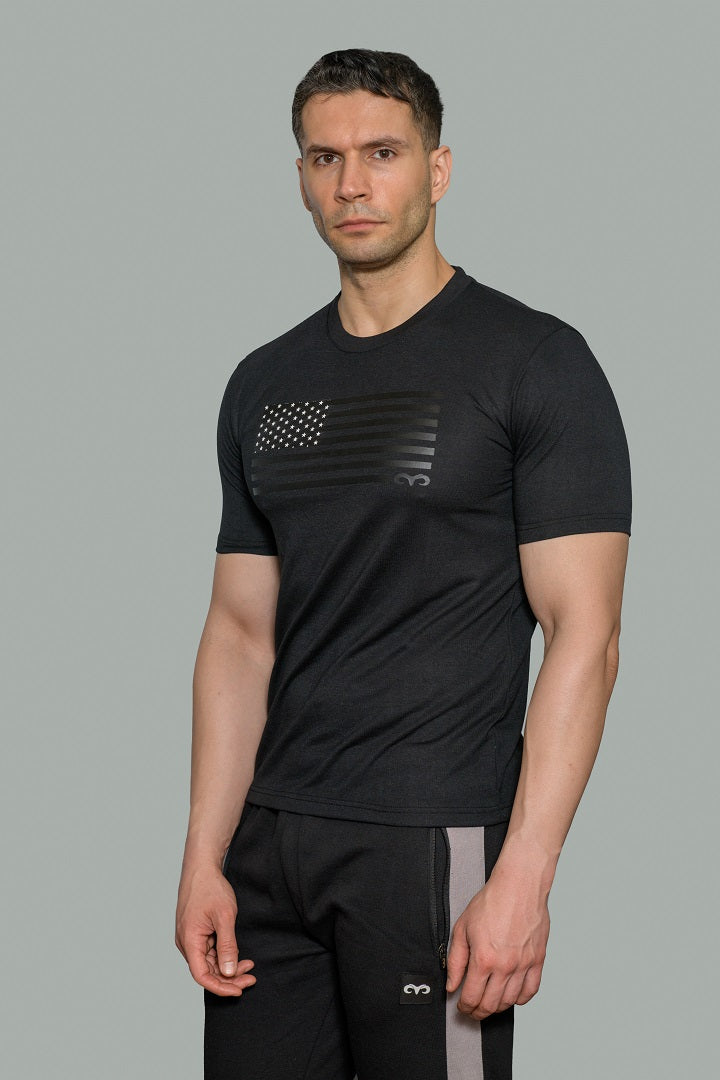 PATRIOT Fitness T-Shirt- Black