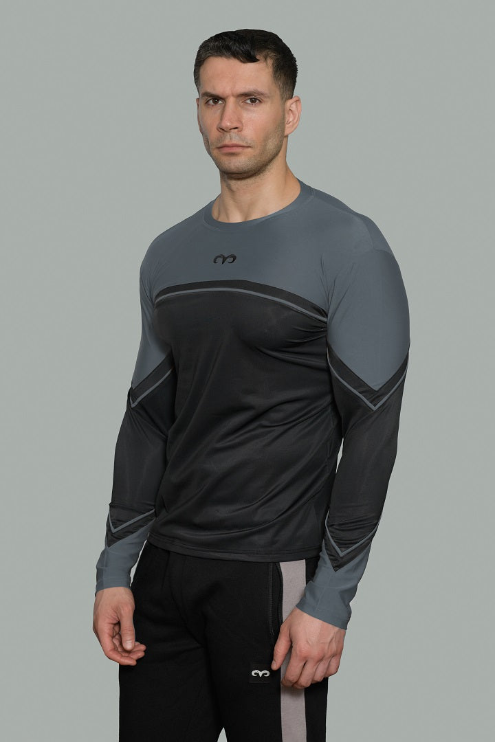 POWERSTRIDE Long Sleeve Sports Top - Space Grey